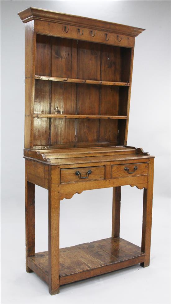 A small oak dresser, W.3ft 2in.